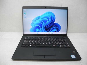 ☆1円☆第8世代☆DELL☆LATITUDE7390☆高解像度1920x1080☆Core i7 1.90GHz/16GB/SSD256GB/無線/Bluetooth/カメラ/Office/Windows 11 Pro☆