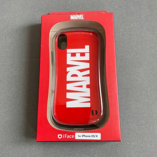 新品 iFACE MARVEL iPhone スマホケース XS / X マーベル レッド