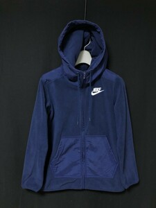 ◆NIKE ナイキ ジップパーカ コンビ素材 フリース レディースM