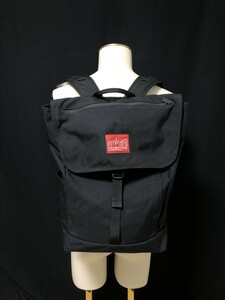 MANHATTAN PORTAGE マンハッタンポーテージ◆バックパック　リュックサック　コーデュラナイロン　ブラック