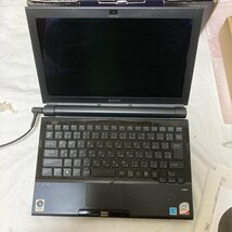 SONY/ソニー VAIO バイオ ノートPC ノートパソコン VGN-TZ73B ブラック 現状品_画像4