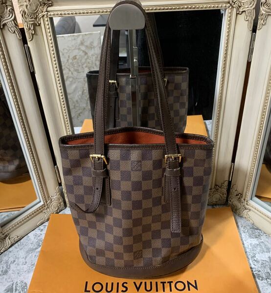 美品　正規品　LOUIS VUITTON ルイヴィトン　ダミエ　マレ　シリアルあり