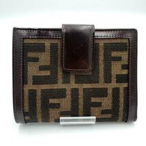 【未使用品】FENDI フェンディ 折り財布 ズッカ柄_画像3