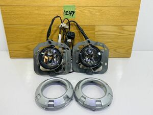 * quick * Delica previous term CV5W CV1W original damage less operation guarantee foglamp bezel left right set wiring multi coat A047436 AOKI 0894 g955