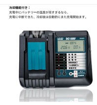 最短翌日 A35 WaxPar充電器 DC18RF マキタ互換 冷却ファン付き リチウムイオンバッテリー用 充電用USBポート 液晶付き 【バッテリ別売】_画像3