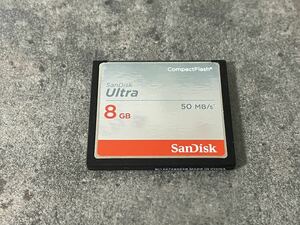 CFカード 8GB サンディスク ウルトラ SanDisk Ultra コンパクトフラッシュ CompactFlash Card 中古美品 フォーマット済み