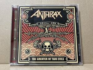 レン落 国内盤ボーナス付 Anthrax 『The Greater of Two Evils』送料185円 アンスラックス