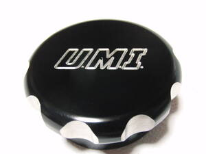 [ free shipping ]for GO-PED UMI racing made fuel cap black aluminium shaving (formation process during milling) 