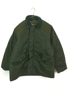 古着 70s 米軍 USN 「ECW IMPERMEABLE」 豪華 ステンシル 防寒 防水 ナイロン デッキ インパーミアブル ジャケット L