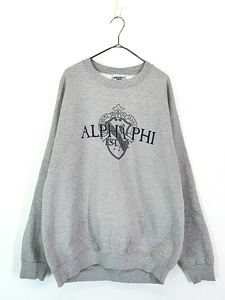 古着 90s USA製 ALPHA PHI カレッジ スーパー ブレンド スウェット トレーナー XL