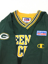 古着 90s Champion NFL Green Bay Packers パッカーズ プルオーバー ナイロン ジャケット XL 古着_画像5