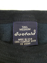 古着 80s USA製 duofold 2レイヤー サーマル トップス カットソー M TALL_画像5