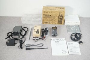 [NZ] [B4085380] KENWOOD ケンウッド TH-D7 144/430MHz FMデュアルバンダー PG-4W、PG-3J、ケース、取扱説明書、元箱等付き