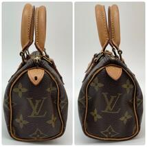 【美品　鑑定済】LOUIS VUITTON ルイヴィトン ミニ スピーディ M41534 純正ストラップ付き 2WAY ナノ モノグラム PVC ハンドバッグ_画像5