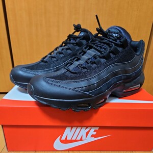 【古着】NIKE AIR MAX 95 ESSENTIAL 27センチ 美品 エアマックス 黒 ブラック