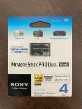 【送料120円】SONY ソニー メモリースティック ＰＲＯ DUO デュオ 4ＧＢ_画像1