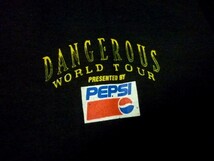 1000円スタート Tシャツ MICHAEL JACKSON マイケルジャクソン DANGEROUS WORLD TOUR サイズM PEPSIプレゼンツ ペプシ メンズ 90年代 1 R716_画像5