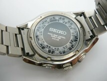 1000円スタート 腕時計 SEIKO セイコー BRIGHTZ ブライツ 8B54-0AR0 ソーラー電波 黒文字盤 デイデイト ワールドタイム メンズ 1 S10023_画像6