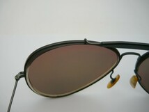 1000円スタート サングラス RayBan レイバン B&L アウトドアーズマン2 62□14 度入り ティアドロップ ブラック系 ビンテージ 1 U10013_画像6