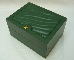 1000円スタート 腕時計付属品のみ ROLEX ロレックス 空箱 内箱 化粧箱 緑 グリーン 約W15.3×H7.8×D11.5cm/枕 クッション AMI T10039