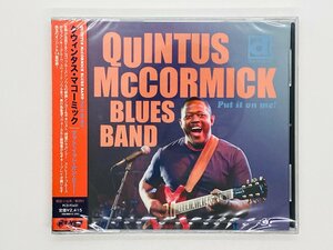 即決CD 未開封 QUINTUS McCORMICK BLUES BAND / PUT IT ON ME! / クウィンタスマコーミック 帯付き Z59