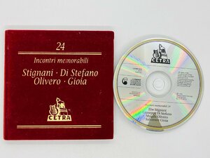 即決CD 伊盤 Incontri Memorabili 24 / Stignani , Di Stefano , Olivero , Gioia / イタリア盤 made in Italy CDMR 5024 R06