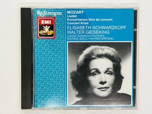 即決CD 西独盤 MOZART LIEDER & KONZERTARIEN / SCHWARZKOPF / GIESEKING / SZELL / モーツァルト W.Germany P05