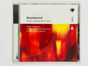 即決CD EU盤 Shostakovich Violin Concertos 1 & 2 / ショスタコーヴィチ ヴァイオリンコンサート apex M06