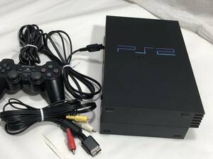 【PS2 一式 動作確認済み】SONY PlayStation2 SCPH-39000 本体 コントローラー ステレオケーブル 電源ケーブル