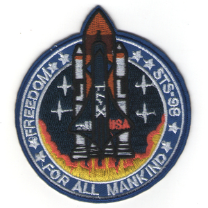 arumage Don Space Shuttle STS-98 embroidery badge 