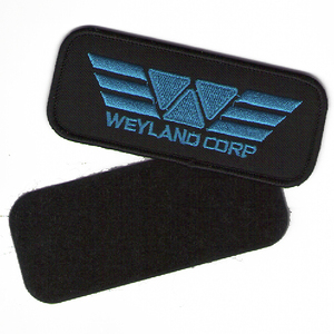  Alien 3 way Land company blue embroidery badge ( patch )