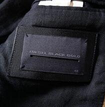DIESEL BLACK GOLD ディーゼル ブラックゴールド キャメル 2B テーラード ジャケット 袖ジップ メンズ (44) ●o-831_画像9