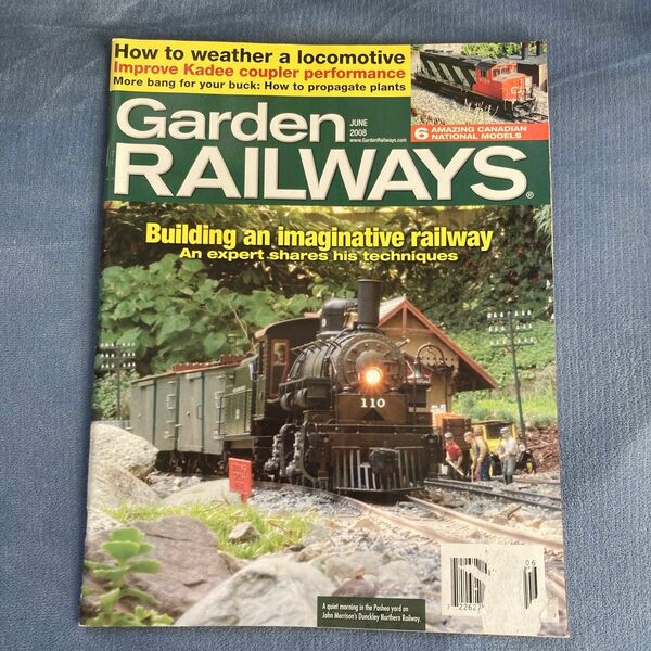 (訳あり) Garden Railways 2008年6月号 Gゲージ 専門雑誌 洋書
