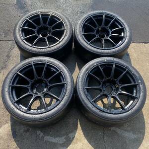 SSR GTX01　TG1R　18インチ　9.5J　+15　TANABE　DUNLOP　スリック　新品　年式不明　エボ10　GTR　250/640R18