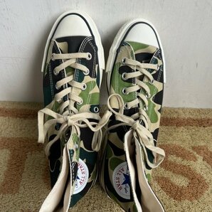 日本製 コンバース オールスター HI CAMO 26.5cm 迷彩 カモ made in japanの画像4