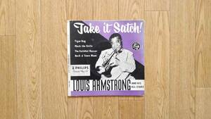 ■ルイ・アームストロング Louis Armstrong エラ・フィッツジェラルド Ella Fitzgerald 直筆サイン入りレコード Take It,Satch!■サッチモ
