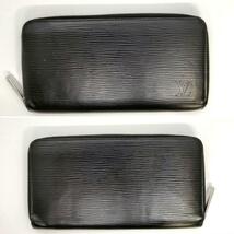 Louis Vuitton ルイヴィトン 保存袋付 エピ ノワール 新型 ジッピーウォレット ラウンドファスナー M61857 カード×12 長財布 黒 ブラック_画像2
