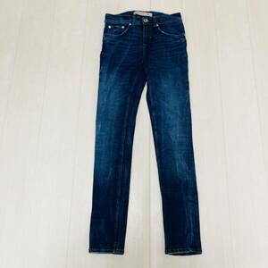 YH0122 ZARA MAN ザラマン デニム ジーンズ パンツ ストレート 色落ち ストレッチ EUR38 USA30 コットン混 万能 カジュアルデニムコーデ