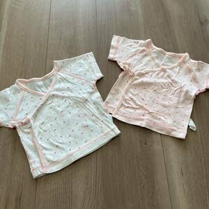 [No.15] newborn baby short underwear 2 pieces set girl pink floral print 