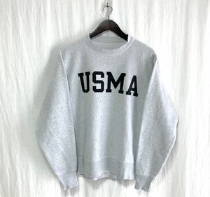 00'sチャンピオン USMA プリント リバースウィーブ ミリタリー スウェット L相当 グレー トレーナー