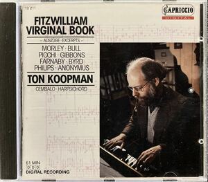 CD/ フィッツウィリアム・ヴァージナル曲集 / Fitzwilliam Virginal Book / コープマン(Cemb)