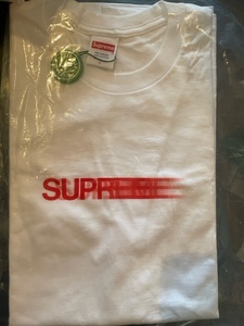 送料無料　新品　supreme motion logo tee Tシャツ　白　赤　Lサイズ　20SS