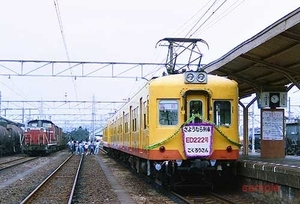 【鉄道写真】三岐鉄道モハ125 ED222さようなら列車 [0003699]
