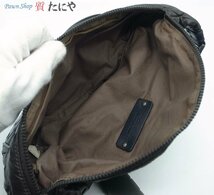 ★☆送料無料 【ボッテガヴェネタ】BOTTEGA VENETA ウエストバッグ イントレチャート スピンネーカー ダークブラウン 245179 ☆★_画像7