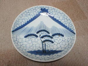 広島　江波焼　皿　尺皿　1枚無傷　山図　富士山図　松図　直径約28.3cm高さ約5cm　伊万里　有田　追加画像有り　ヤマト着払い発送