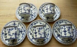 FINE CHINA Wien by KEITO カップ＆ソーサー ５客セット 日本製 陶器 ケイトー 中古 USED 美品