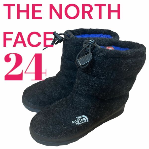 THE NORTH FACE ノースフェイス ヌプシ　ブーティー　ブラック　24cm ウール