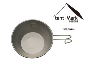 ☆ 新品 未使用 テンマクデザイン tent-Mark DESIGNS チタンシェラカップ275 テンマクロゴ TITANIUM 軽量 UL ☆