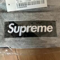 新品 国内正規品 Supreme New Era Box Logo Beanie Heather Grey シュプリーム ニューエラ ボックス ロゴ ビーニー グレー　ニットキャップ_画像3