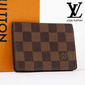 LOUIS VUITTON ルイヴィトン パスケース N60533 ポルト2カルトヴェルティカル ダミエ エベヌ CA0042 財布 ダミエ　ブラウン　780-5